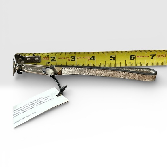 Rebecca Minkoff Metallic Silver Wristlet Olivia Tech NWT Style: S182E140-140 - Picture 8 of 11